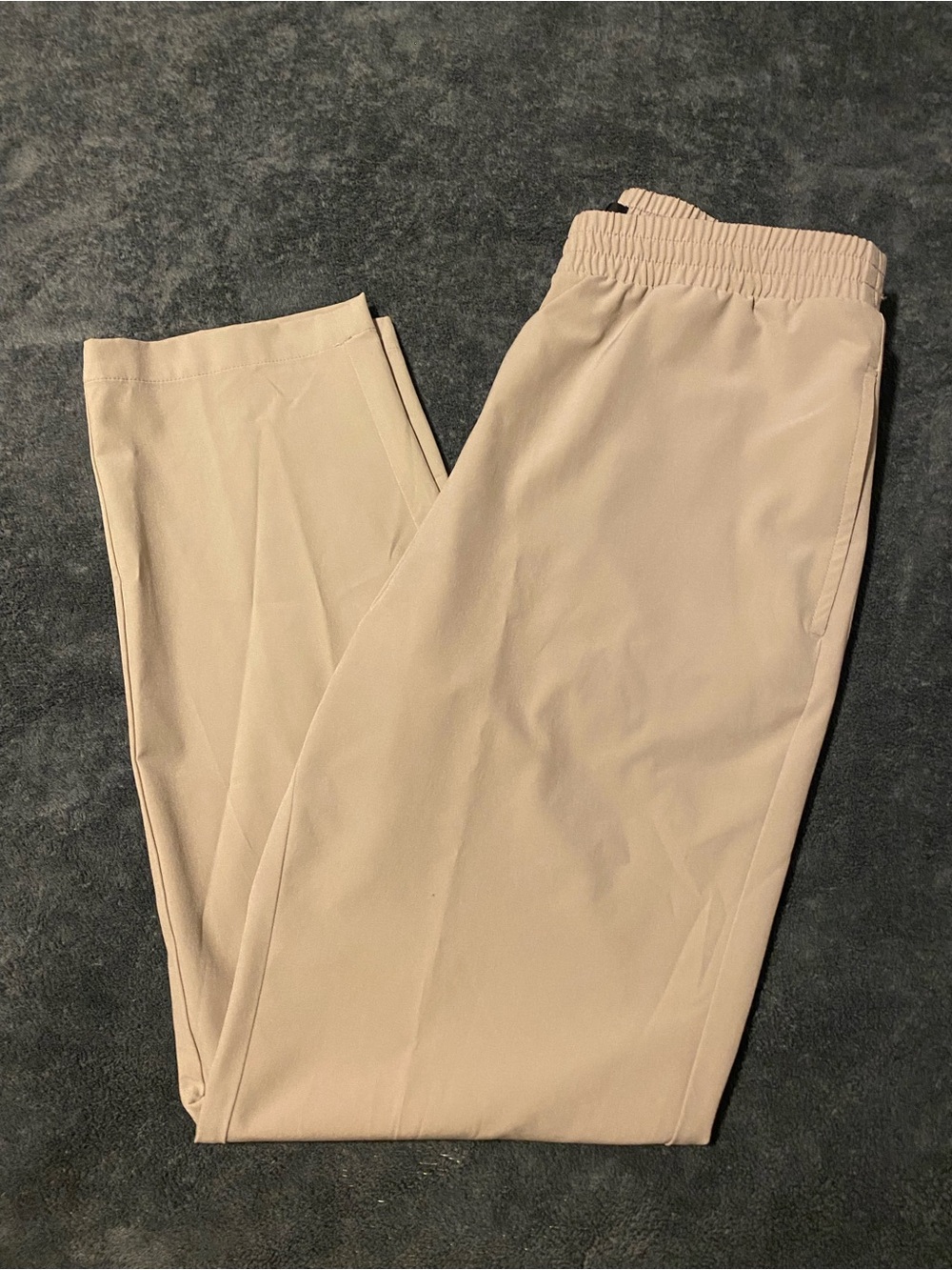 Simply Vera Vera Wang Women’s Khaki Elastic-Waist Chinos - Light Beige